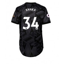 Arsenal Granit Xhaka #34 Bortedrakt Kvinner 2022-23 Kortermet